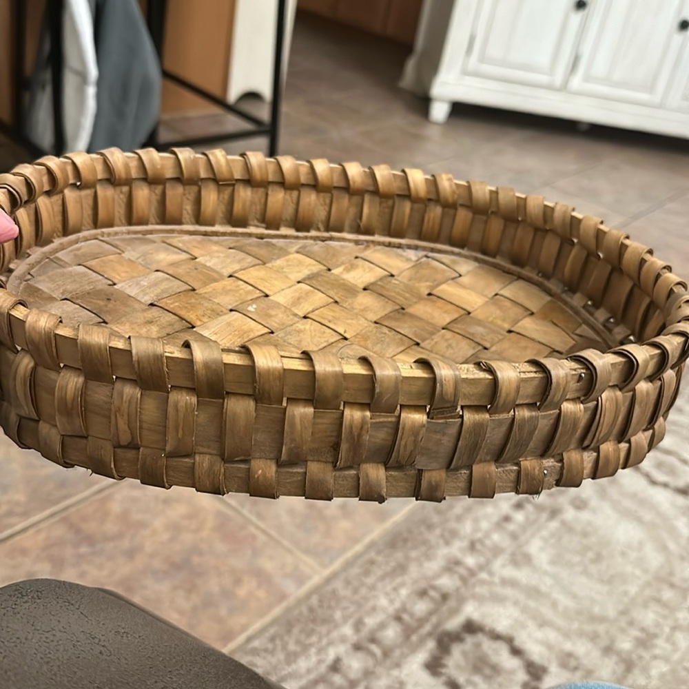 Wooden tray/baskets Set of 2